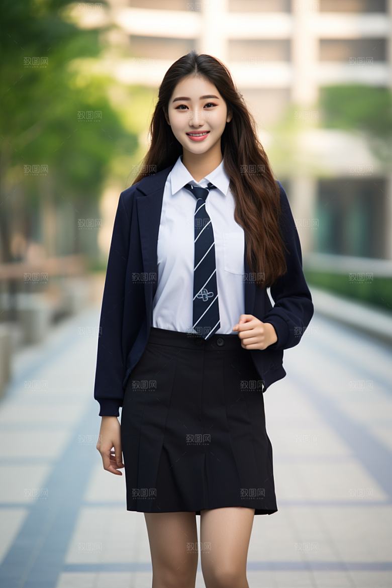 校服人物青春学校摄影图