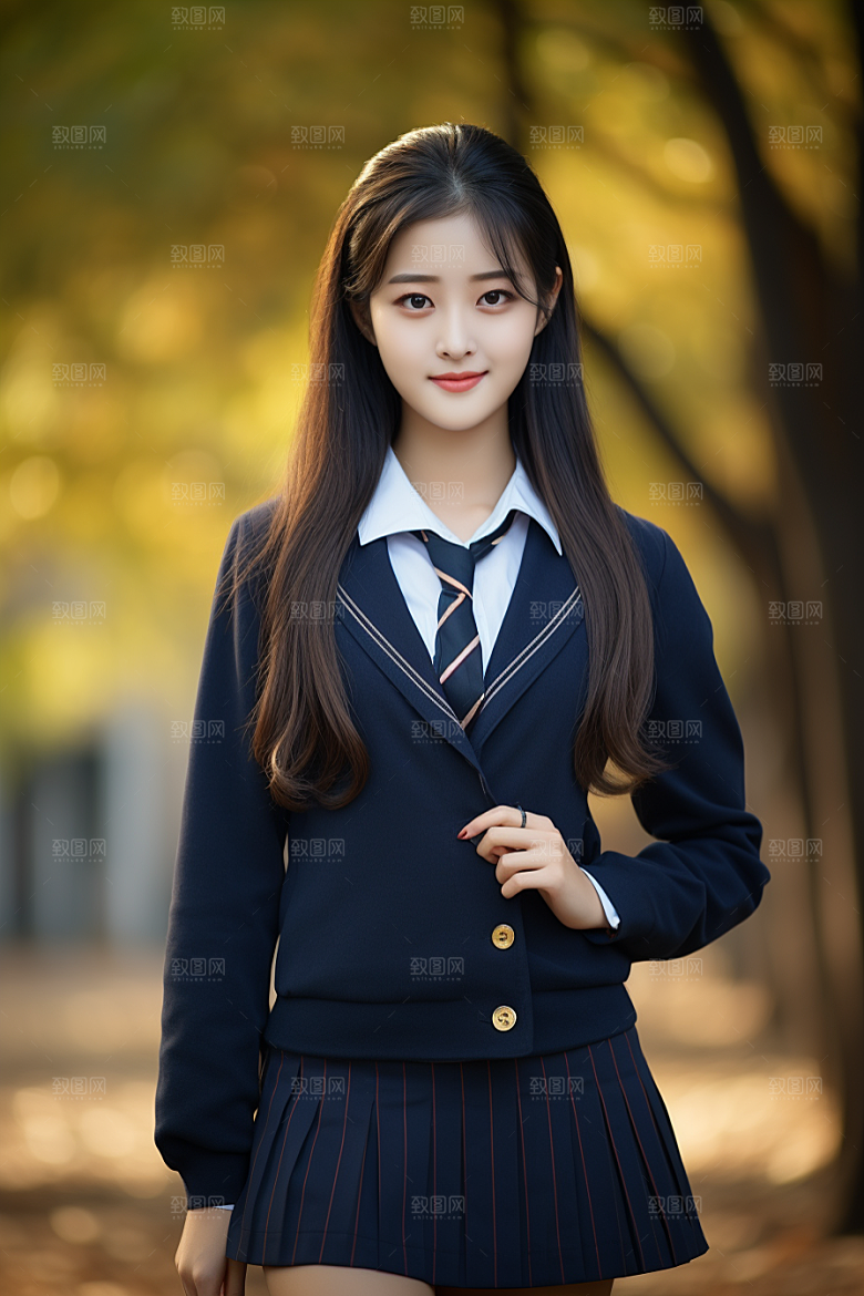 校服人物学校青春摄影图