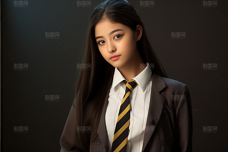 校服人物青春人像摄影图
