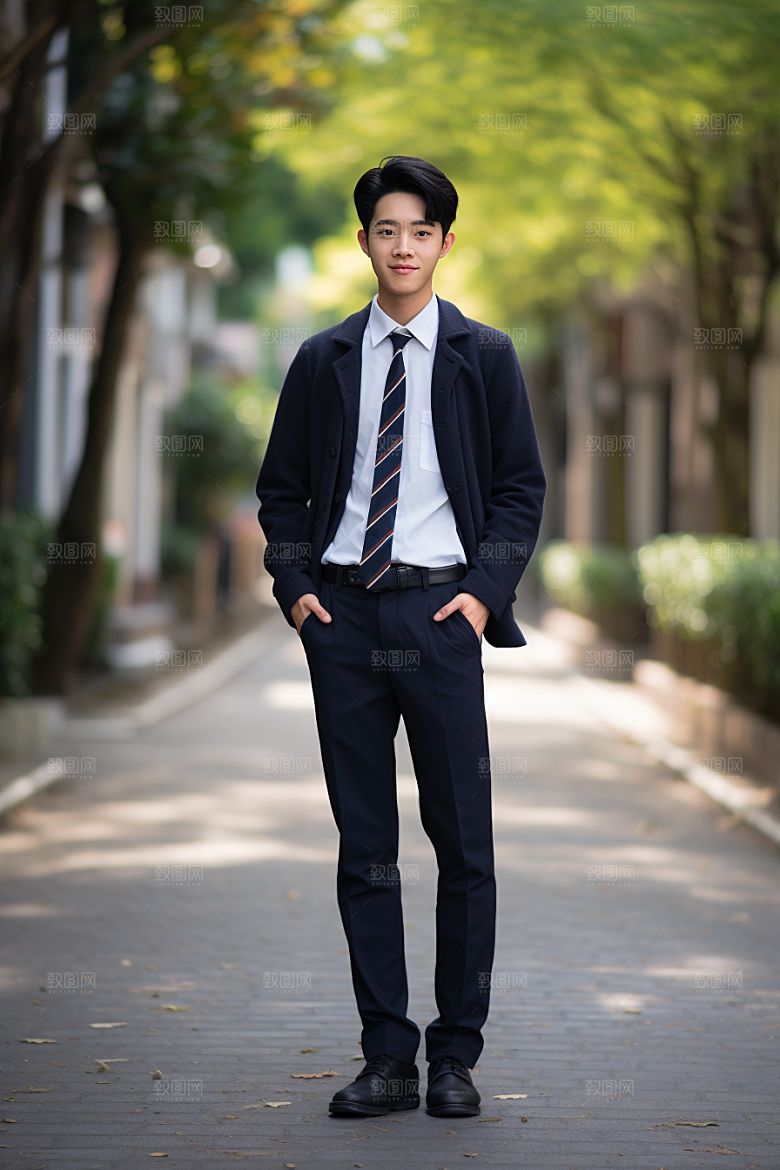 校服人物青春学校摄影图