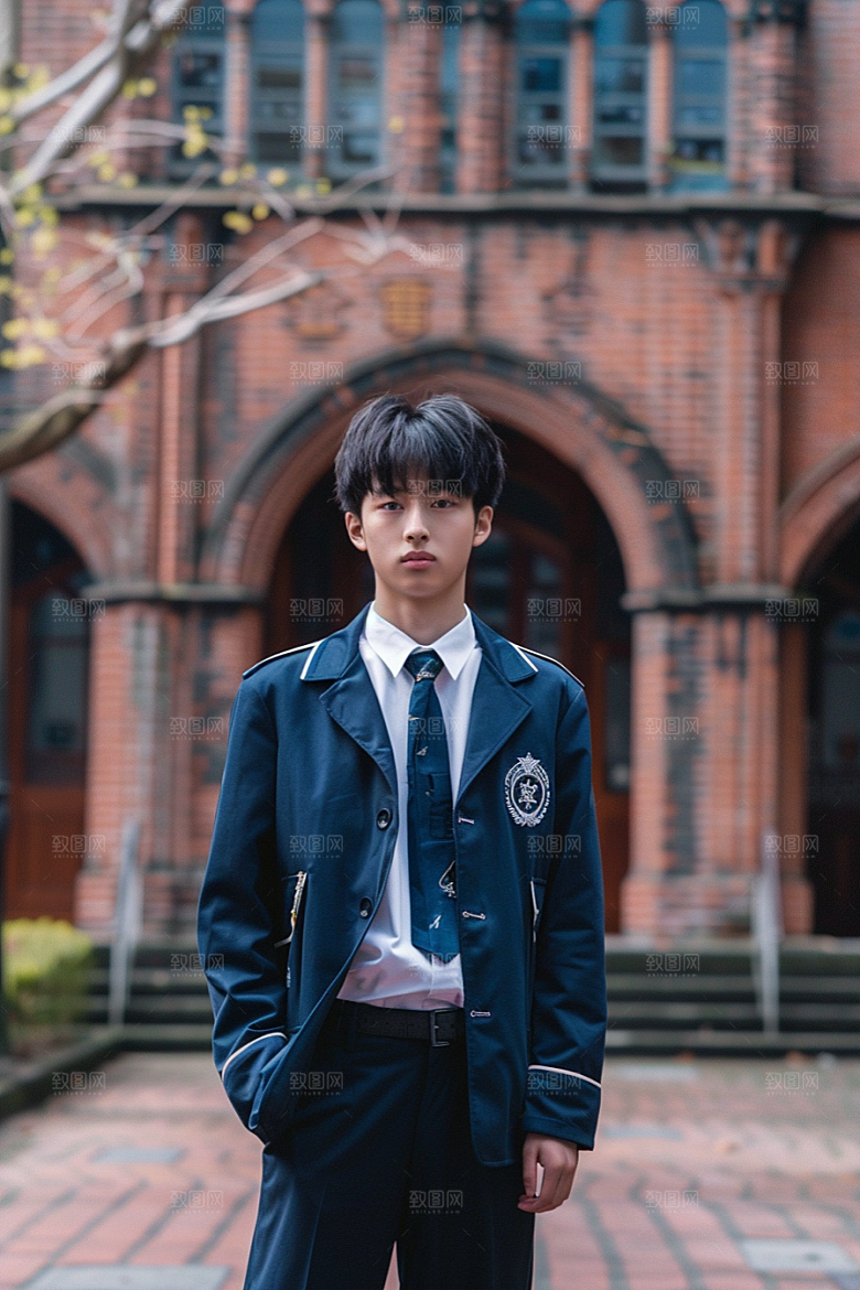 校服人物青春青少年摄影图