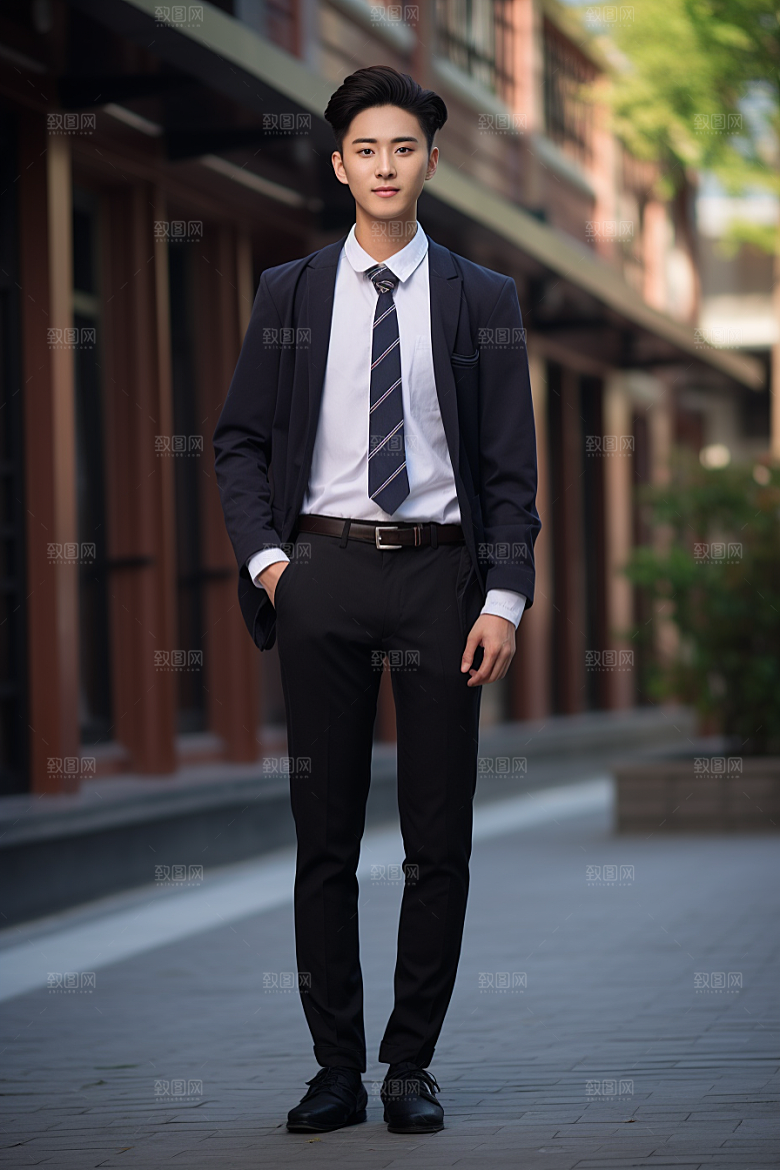校服人物青春人像摄影图