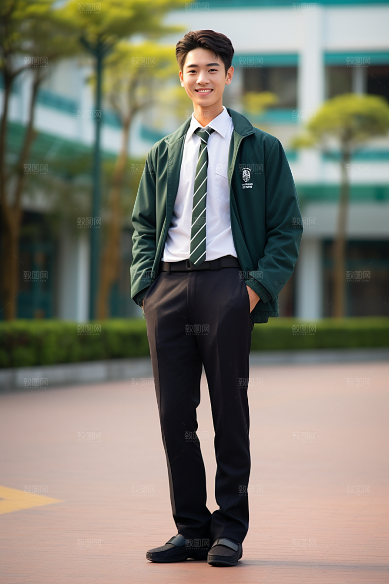 校服人物自然学校摄影图
