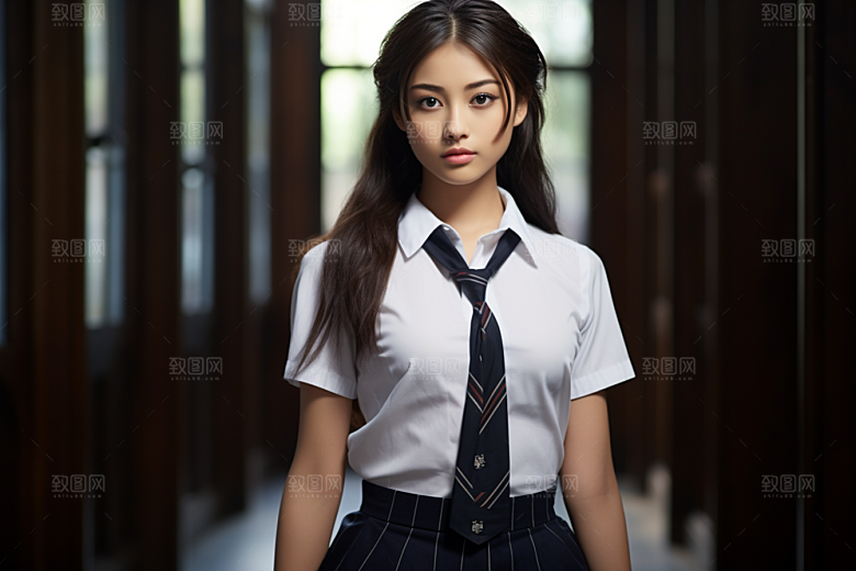 校服人物制服青春摄影图