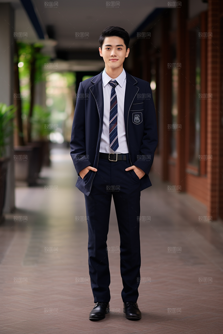 校服人物青春高清摄影图