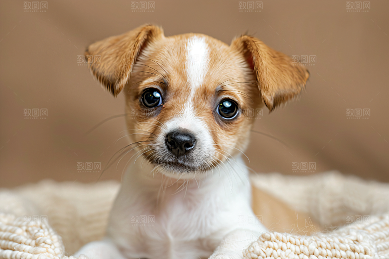 可爱宠物狗犬类养宠摄影图