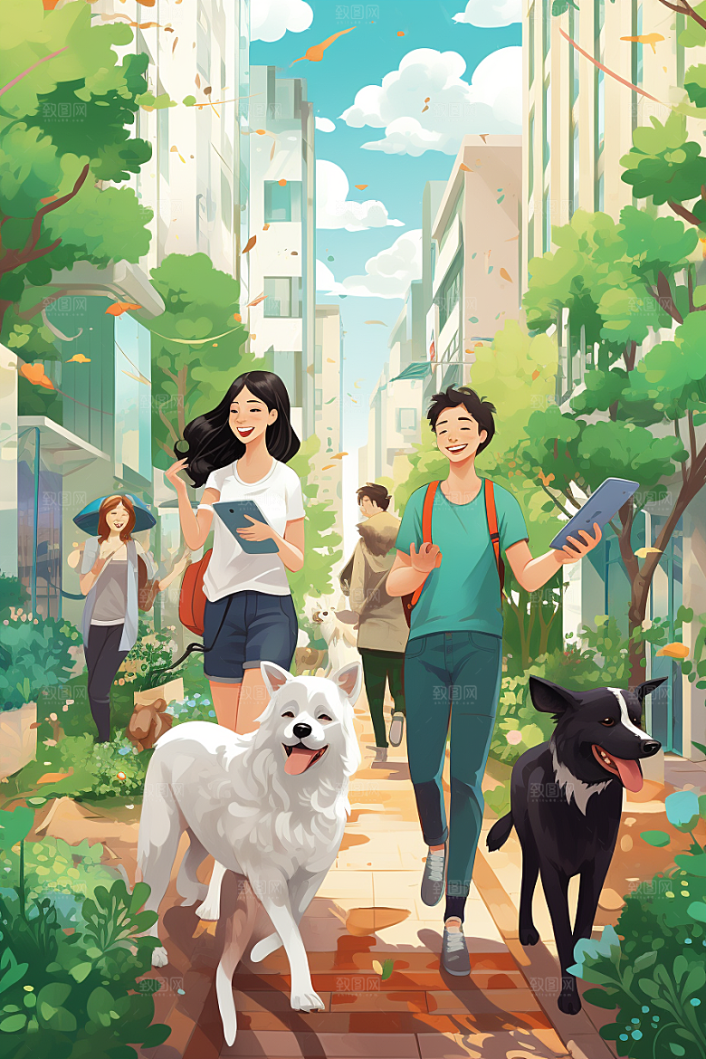 养狗生活家居生活素材
