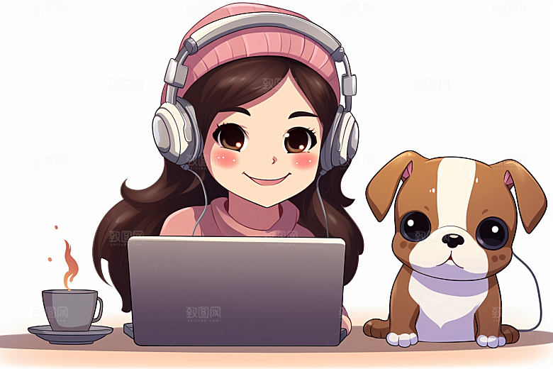 养狗生活生活遛狗素材