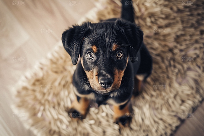 可爱小狗犬类活泼摄影图