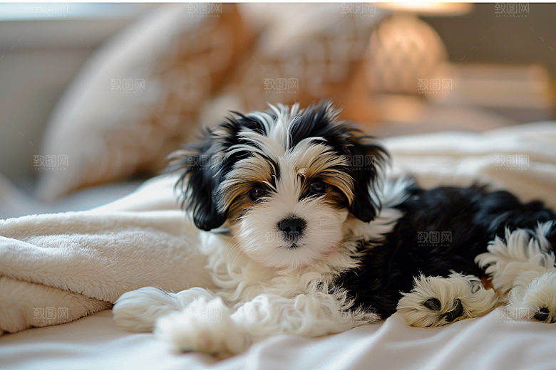 可爱小狗犬类活泼摄影图