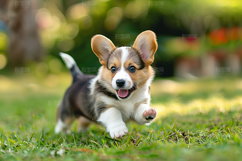可爱小狗犬类清新摄影图
