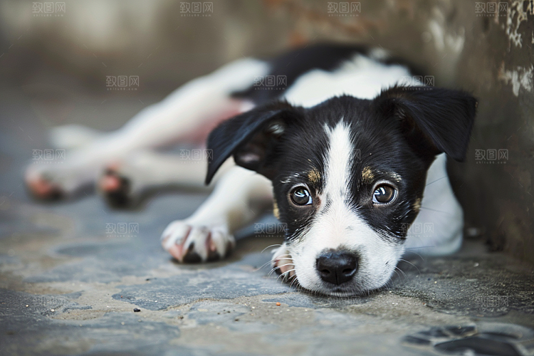 可爱小狗犬类动物摄影图