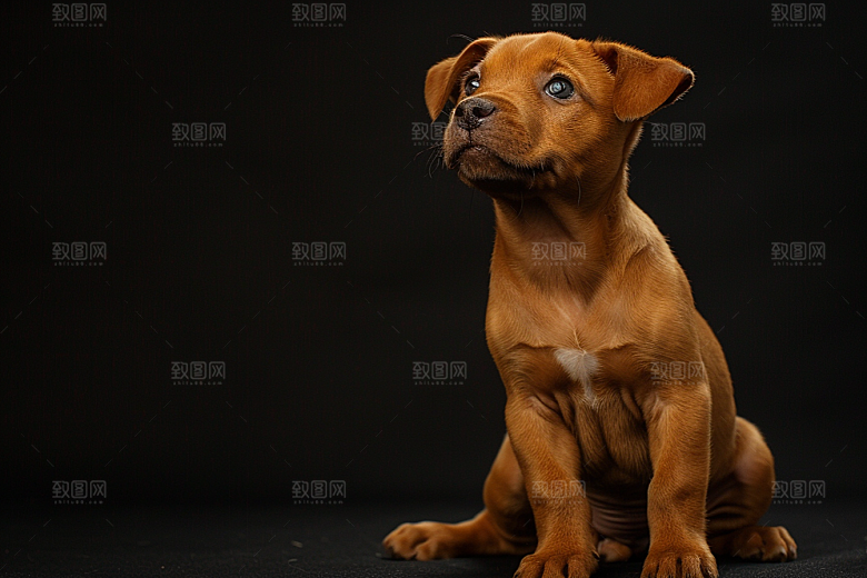 可爱小狗犬类养宠摄影图