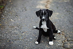 可爱小狗动物聪明摄影图
