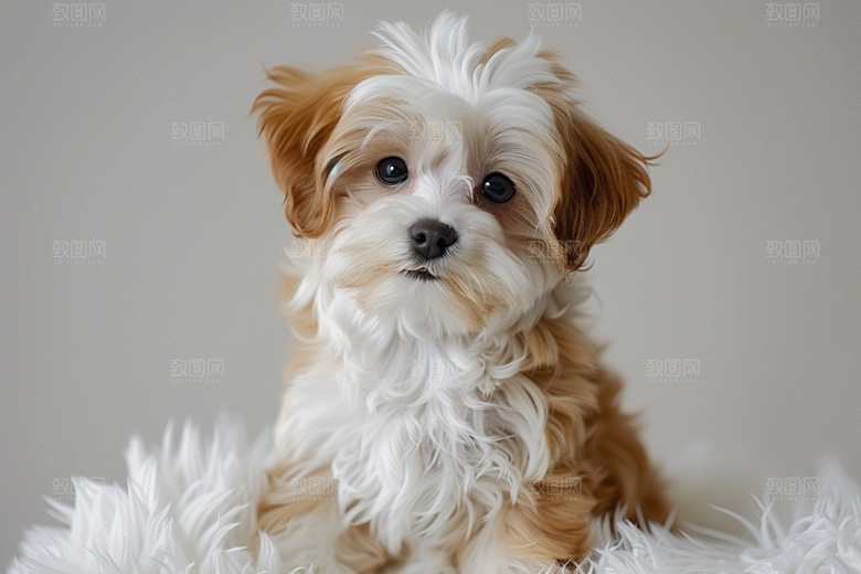可爱小狗犬类清新摄影图