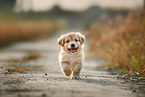 可爱小狗犬类动物摄影图