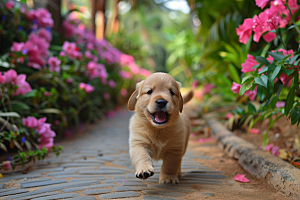 可爱小狗日常犬类摄影图