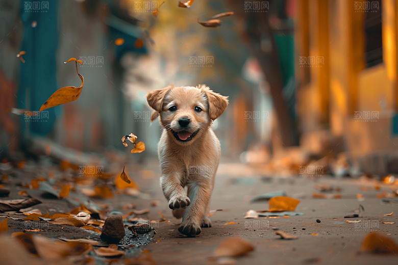 可爱小狗动物犬类摄影图