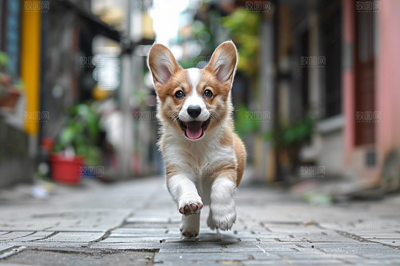可爱小狗犬类萌萌哒摄影图