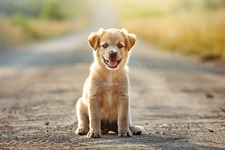 可爱小狗犬类活泼摄影图