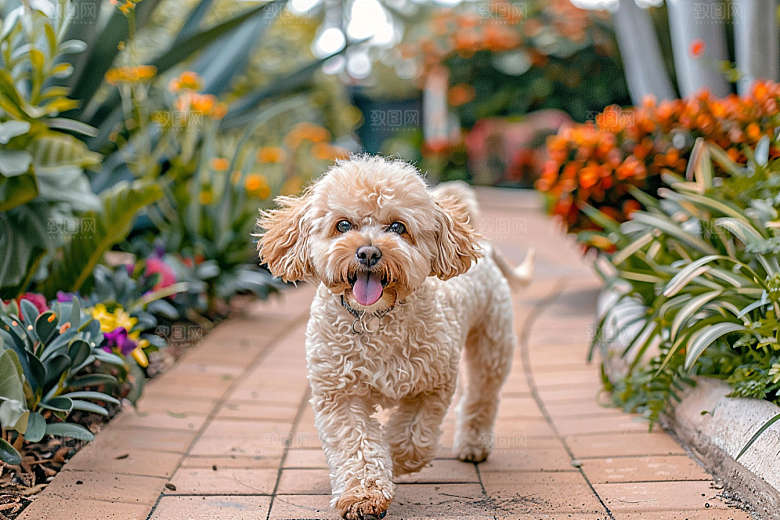 可爱小狗犬类活泼摄影图