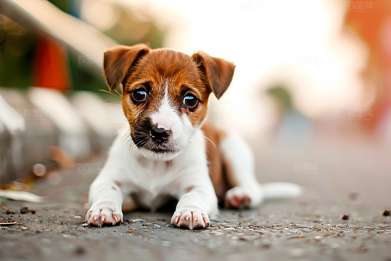 可爱小狗聪明犬类摄影图