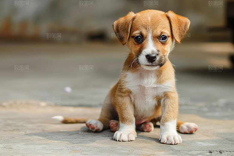 可爱小狗犬类天真摄影图