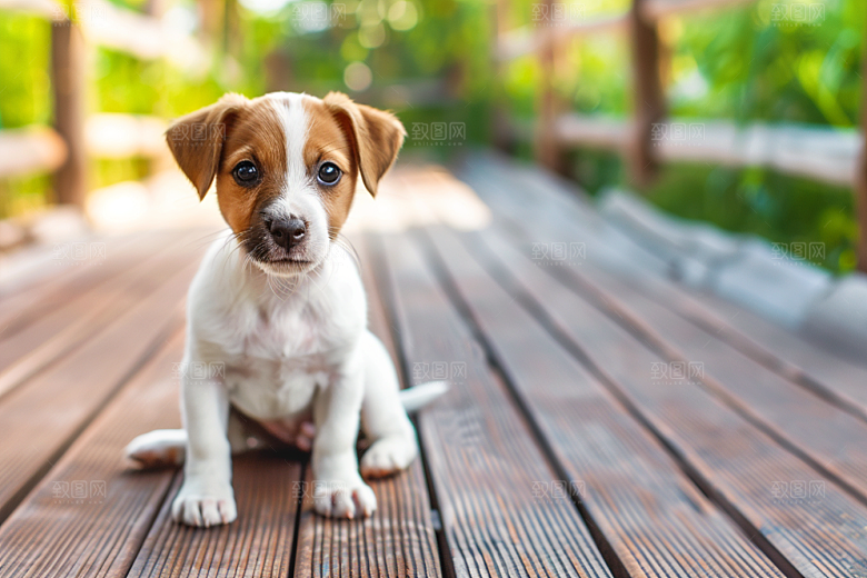 可爱小狗活泼犬类摄影图