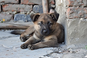 可爱小狗高清犬类摄影图