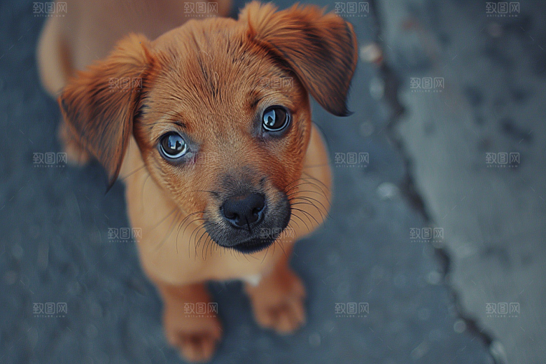 可爱小狗活泼犬类摄影图