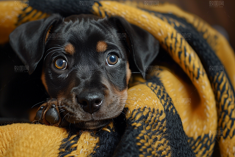 可爱小狗生活犬类摄影图