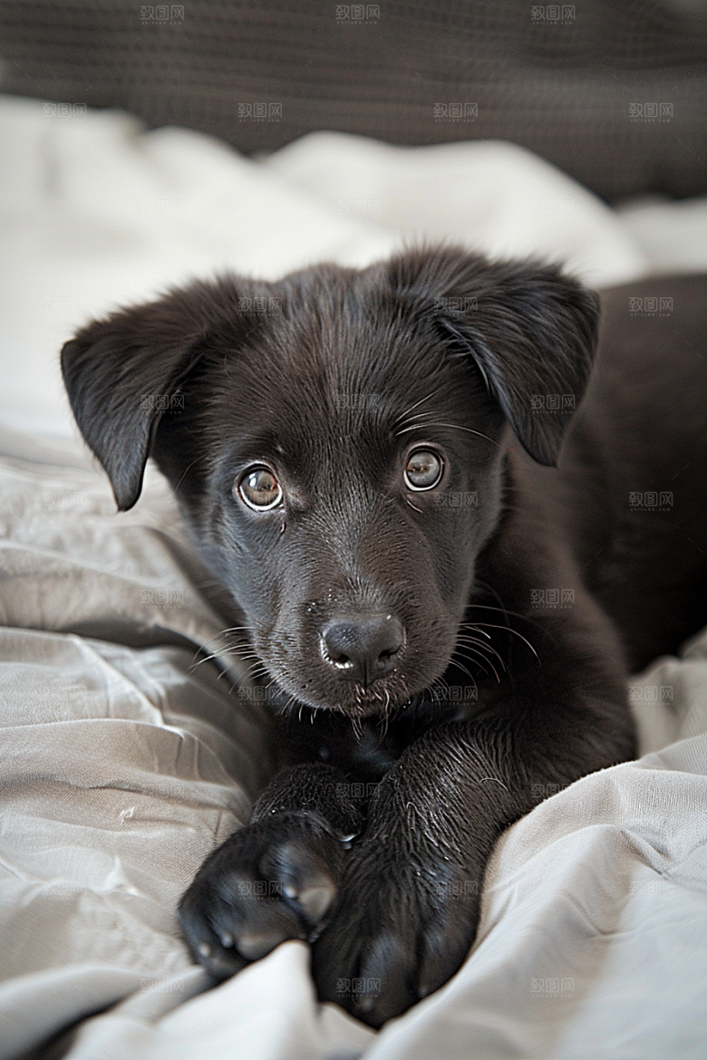 可爱小狗养宠犬类摄影图