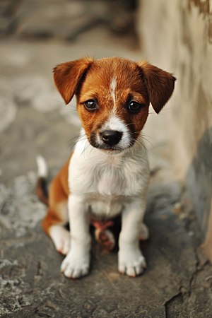 可爱小狗动物生活摄影图