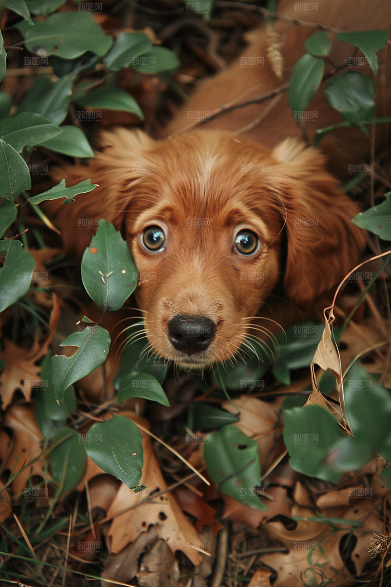 可爱小狗宠物狗犬类摄影图