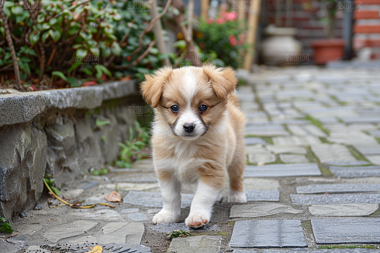 可爱小狗生活犬类摄影图