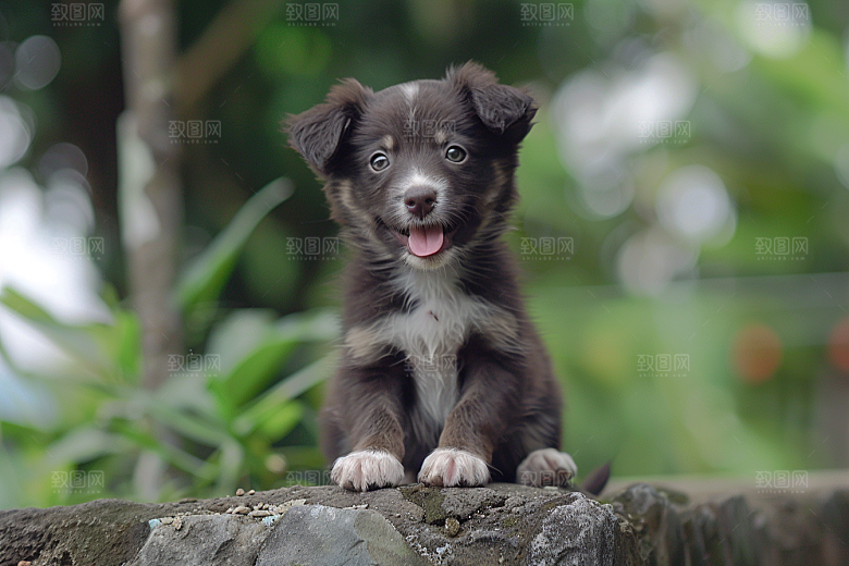 可爱小狗犬类清新摄影图