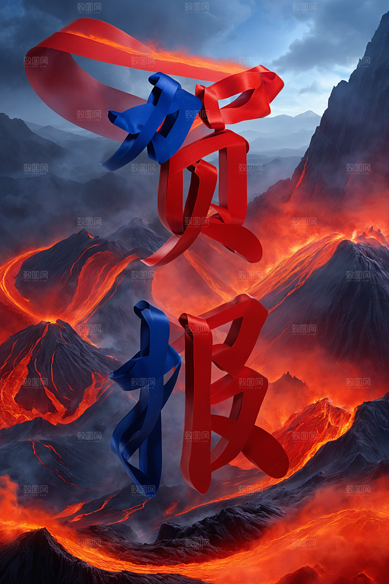 销冠促销喜报立体喜庆艺术字