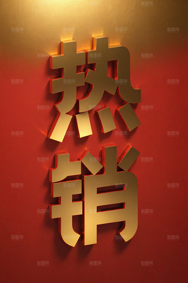 销冠促销喜报喜庆祝贺艺术字