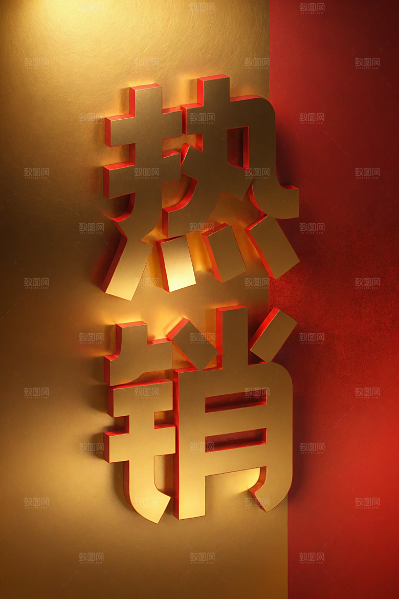销冠促销喜报喜庆祝贺艺术字