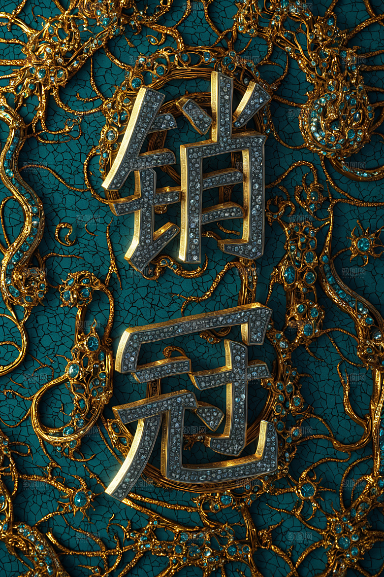 销冠促销喜报3D祝贺艺术字