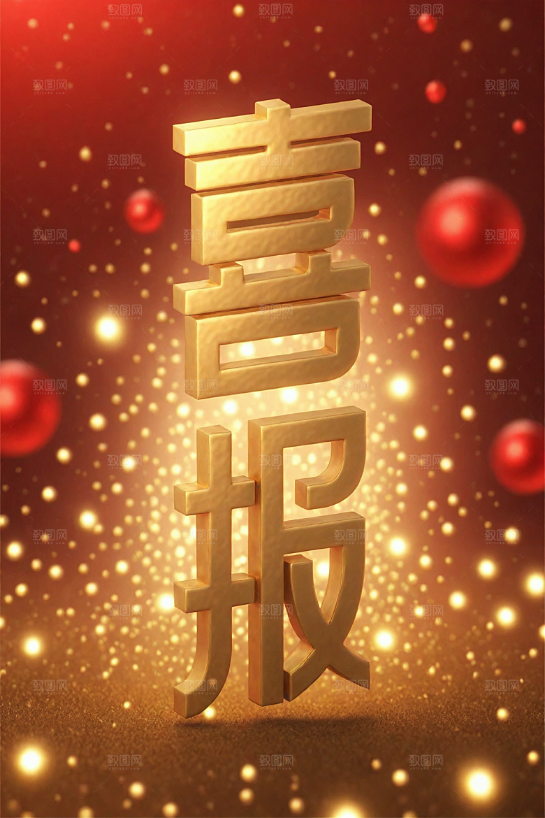 销冠促销喜报3D高清艺术字