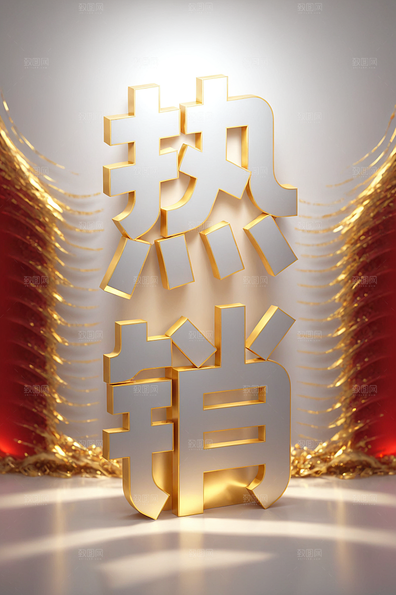 销冠促销喜报高清喜庆艺术字
