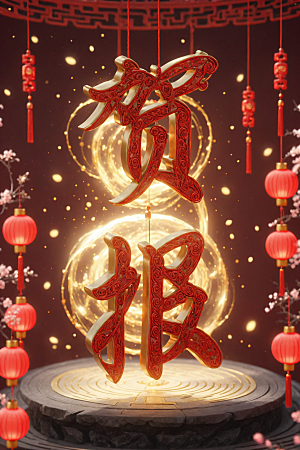 销冠促销喜报3D高清艺术字