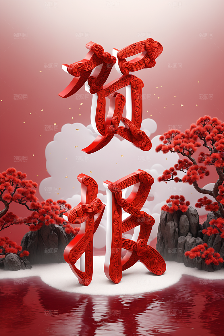 销冠促销喜报立体喜庆艺术字