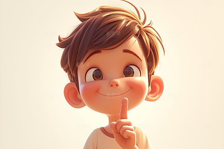 小孩3D童年模型