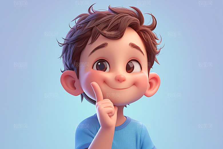 小孩3D儿童模型