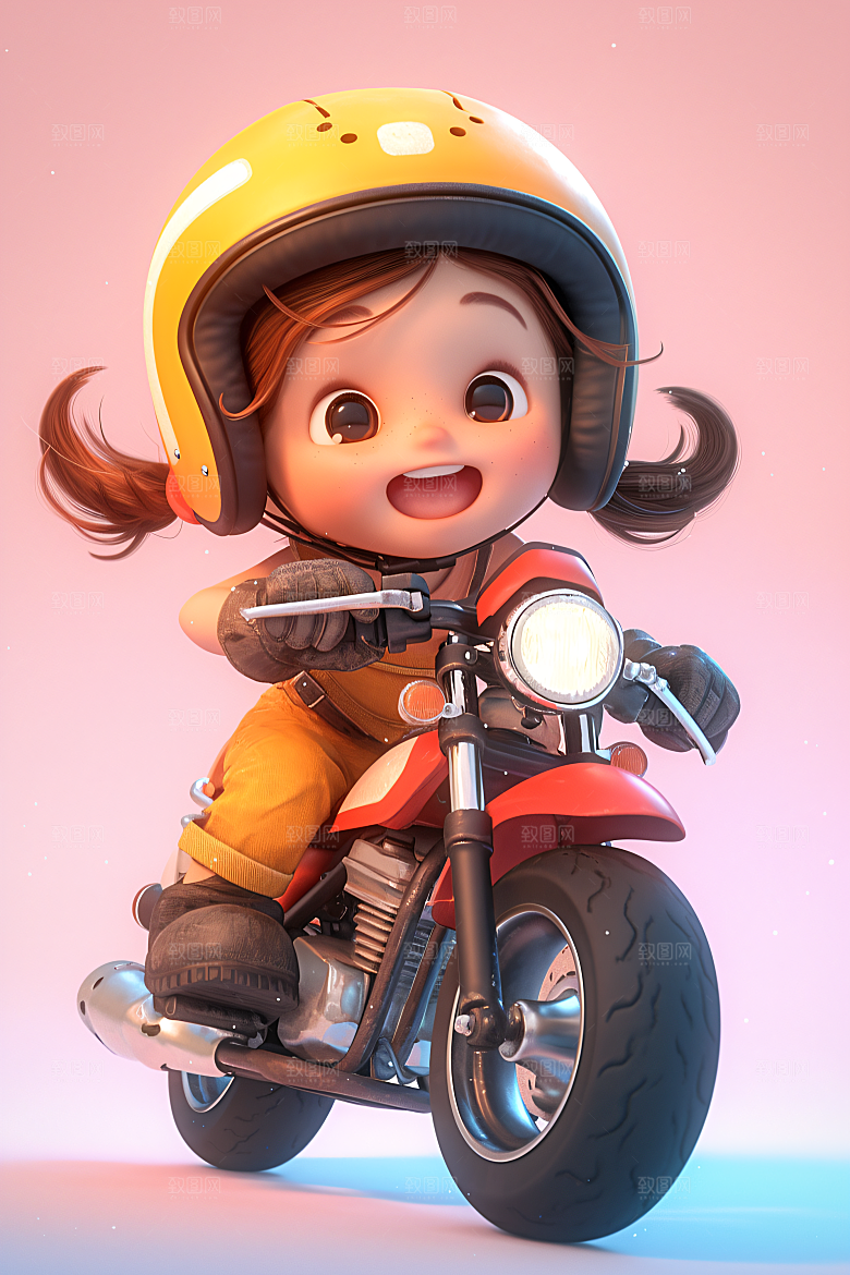 小孩天真立体模型