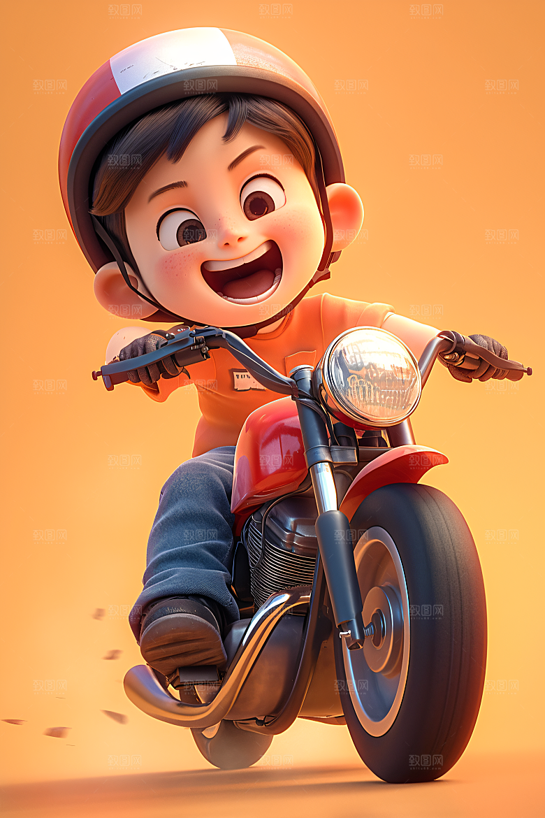 小孩可爱高清模型