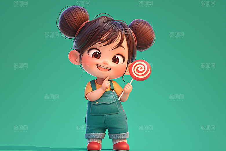 小孩人物立体模型