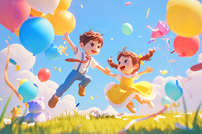 小孩C4D可爱模型